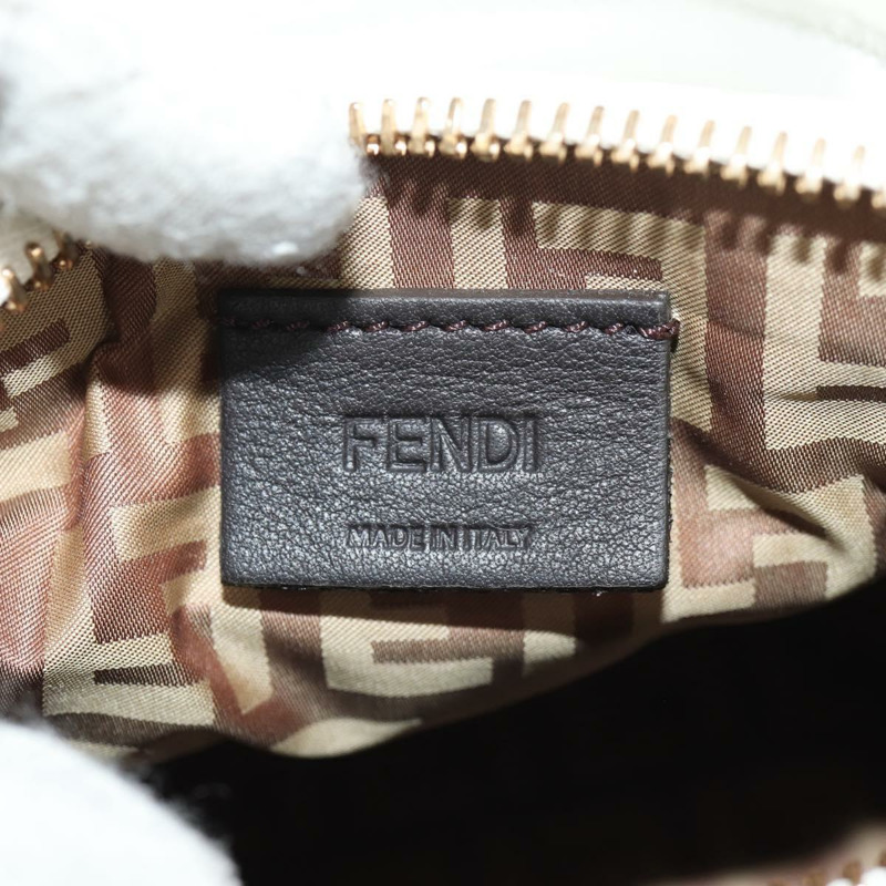 【日本直送】FENDI 手提包 皮革 兩用 白色 金色 正品 134353SAM-22