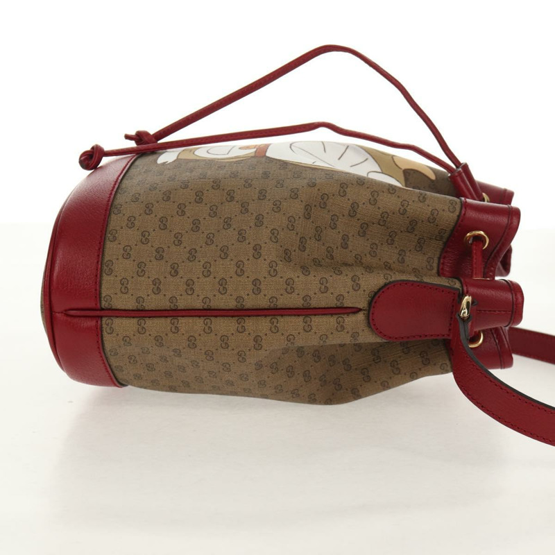 【日本直送】GUCCI Micro GG Supreme哆啦A夢聯名手提包 PVC 米色 655597 正品 152451SM-3