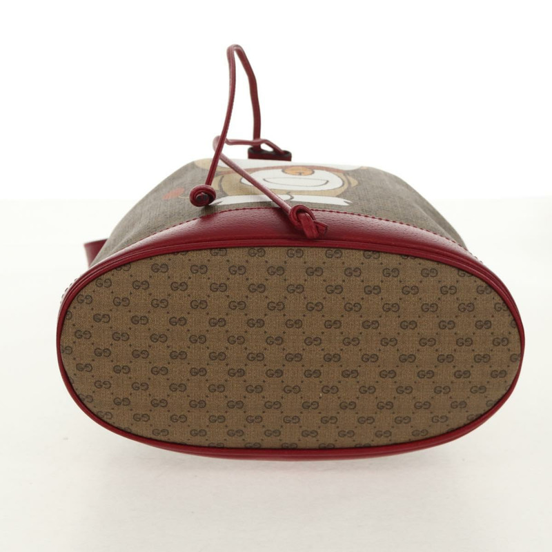 【日本直送】GUCCI Micro GG Supreme哆啦A夢聯名手提包 PVC 米色 655597 正品 152451SM-4