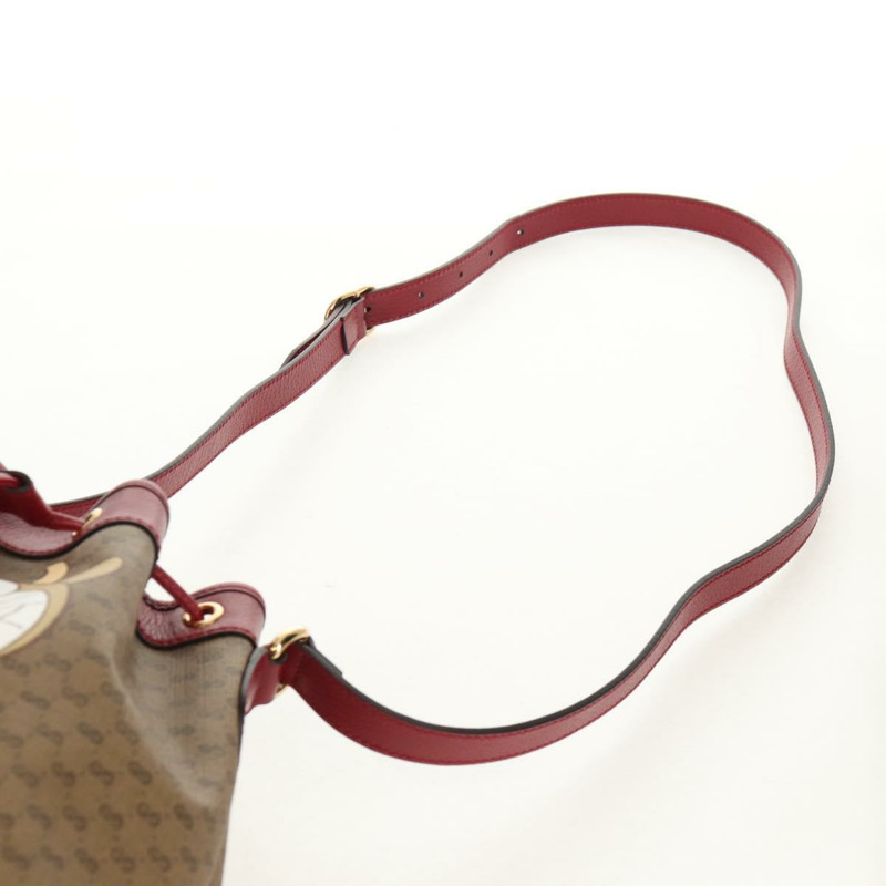 【日本直送】GUCCI Micro GG Supreme哆啦A夢聯名手提包 PVC 米色 655597 正品 152451SM-8