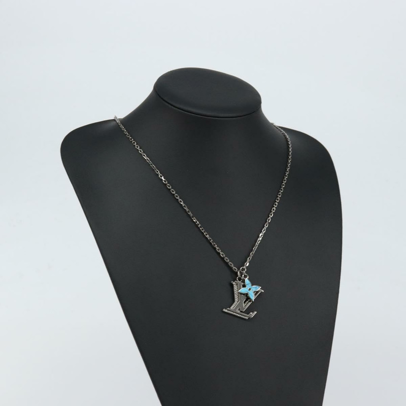 【日本直送】路易威登 LV 印花字母項鍊 銀色 M80208 LV 正品 153584SAM-16