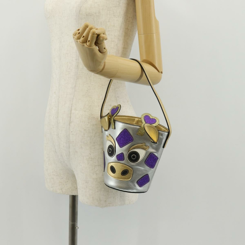 【日本直送】GUCCI 銀色真皮手提包 正品 153926SAM-23