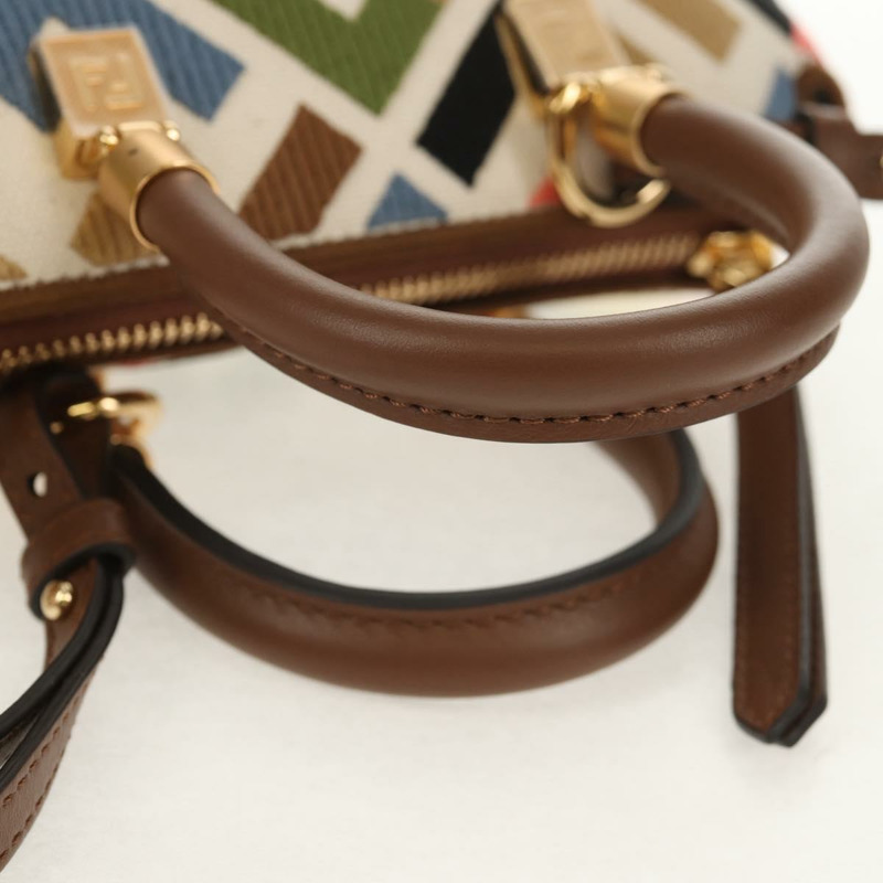 【日本直送】FENDI Zucca帆布迷你By The Way手提包 2way 多色金色 正品 154164SM-6