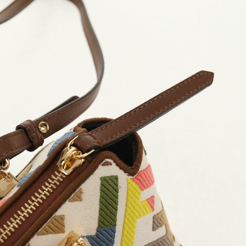 【日本直送】FENDI Zucca帆布迷你By The Way手提包 2way 多色金色 正品 154164SM-8