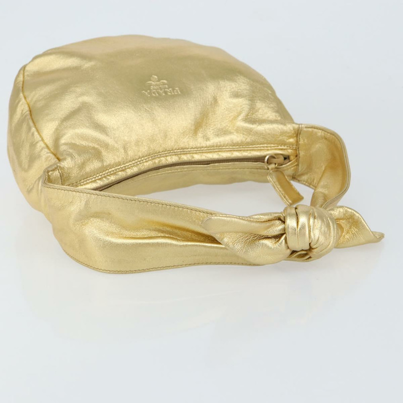 【日本直送】PRADA 金色皮革肩背包 正品 156454SAV-6