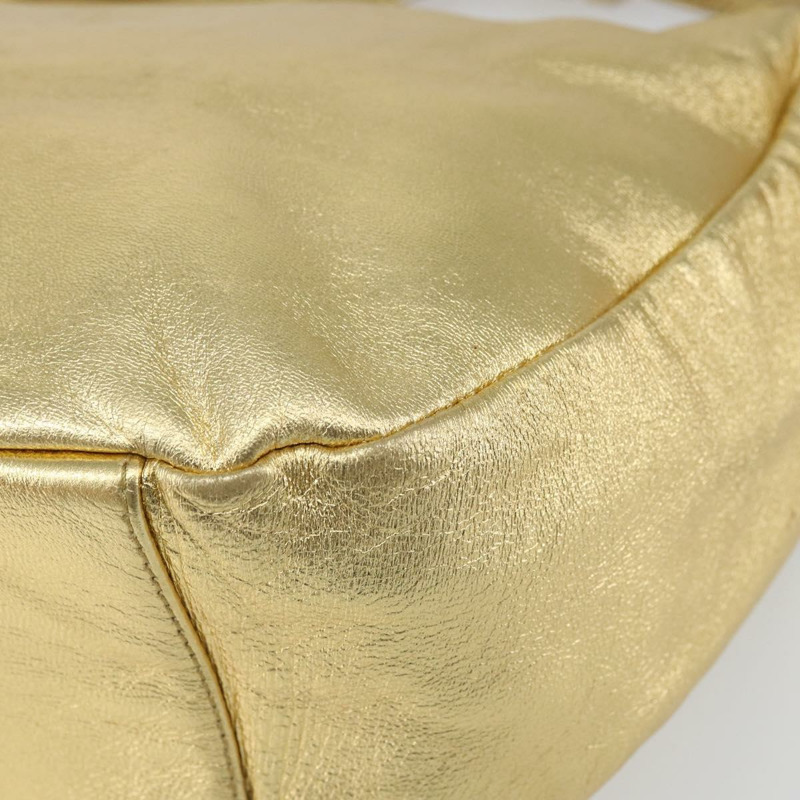 【日本直送】PRADA 金色皮革肩背包 正品 156454SAV-8