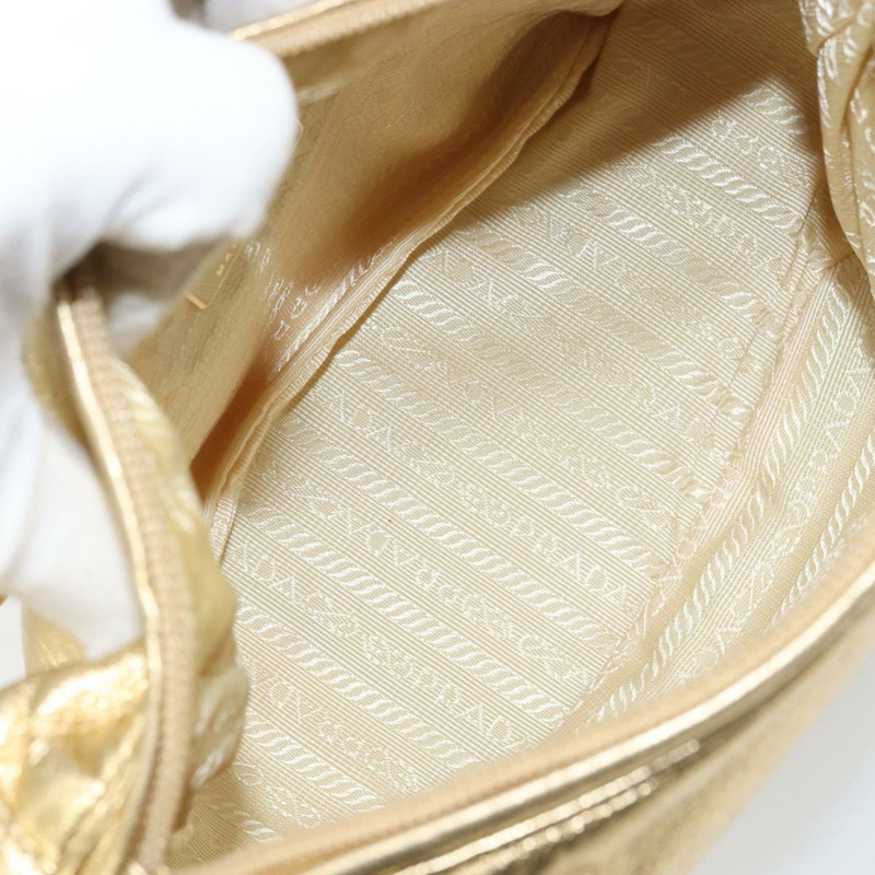 【日本直送】PRADA 金色皮革肩背包 正品 156454SAV-9