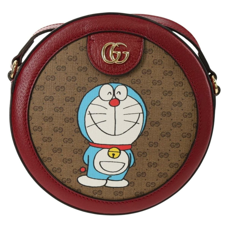 【日本直送】GUCCI Micro GG Supreme Doraemon 聯名手袋 PVC 米色 625216 正品 157114SM-12