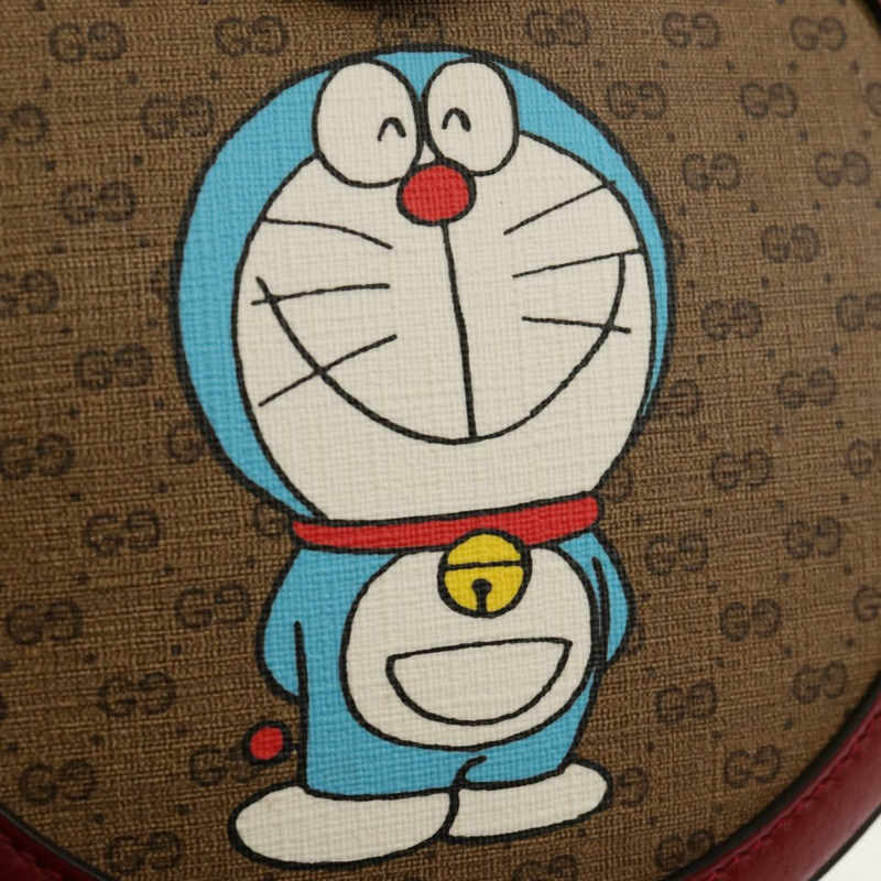 【日本直送】GUCCI Micro GG Supreme Doraemon 聯名手袋 PVC 米色 625216 正品 157114SM-19
