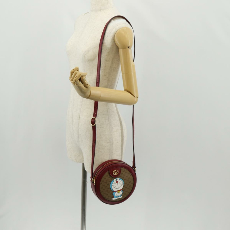 【日本直送】GUCCI Micro GG Supreme Doraemon 聯名手袋 PVC 米色 625216 正品 157114SM-23