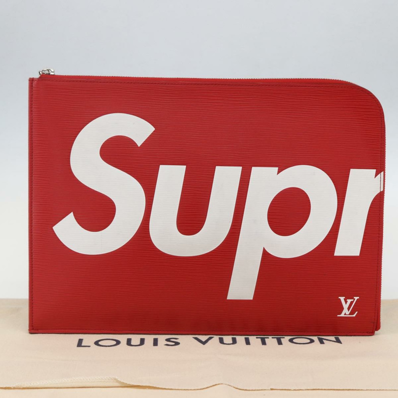 【日本直送】路易威登 Epi Supreme Pochette Jules GM 手袋 紅色 白色 M67722 LV 正品 158916SM-18