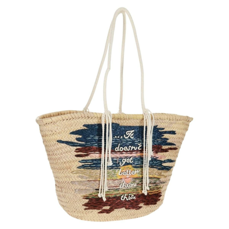 【日本直送】CELINE 籃子包手提包 拉菲草 米色 正品 159620V-0