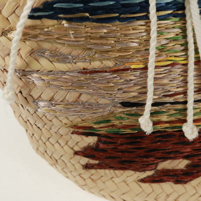 【日本直送】CELINE 籃子包手提包 拉菲草 米色 正品 159620V-19