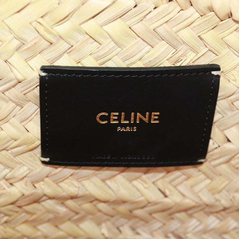 【日本直送】CELINE 籃子包手提包 拉菲草 米色 正品 159620V-23