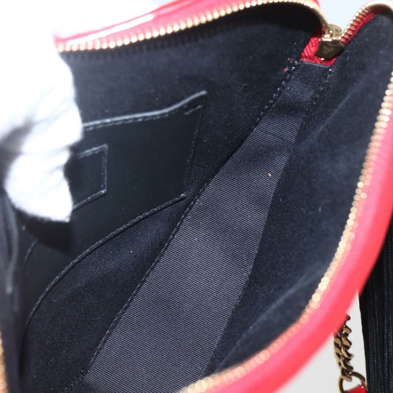 【日本直送】SAINT LAURENT Court 琺瑯紅金肩包 Auth 159321SAV-18