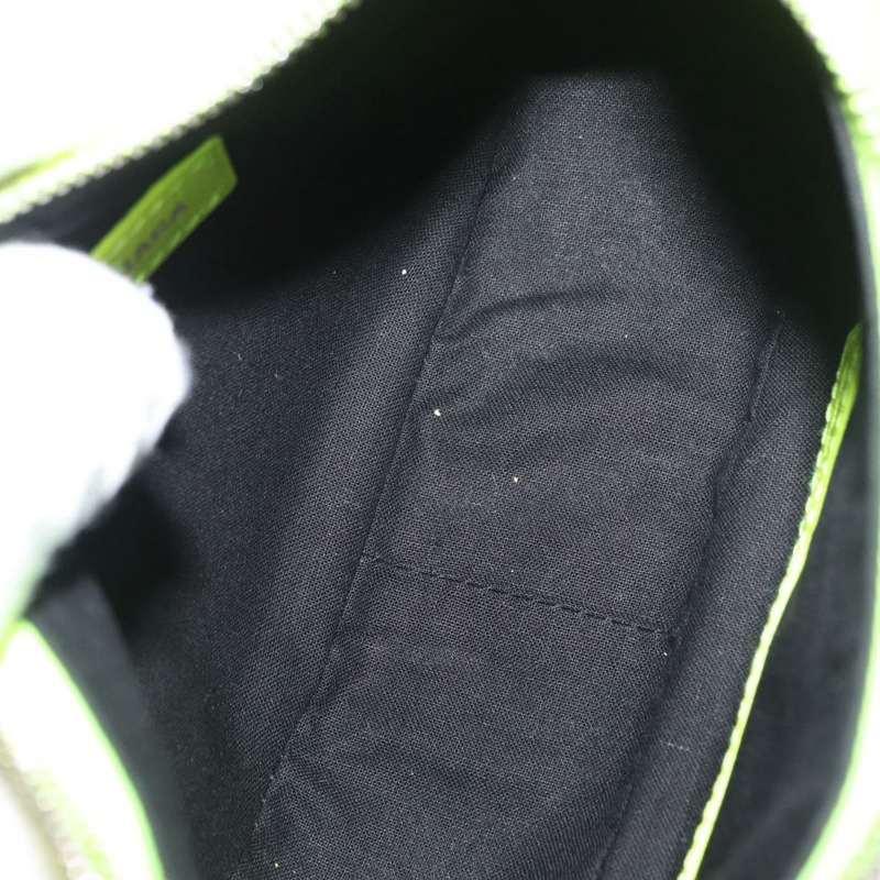 【日本直送】BALENCIAGA LucaGol XS 手提包，皮革，螢光黃，貨號 671309，正品 am10278SAM-9