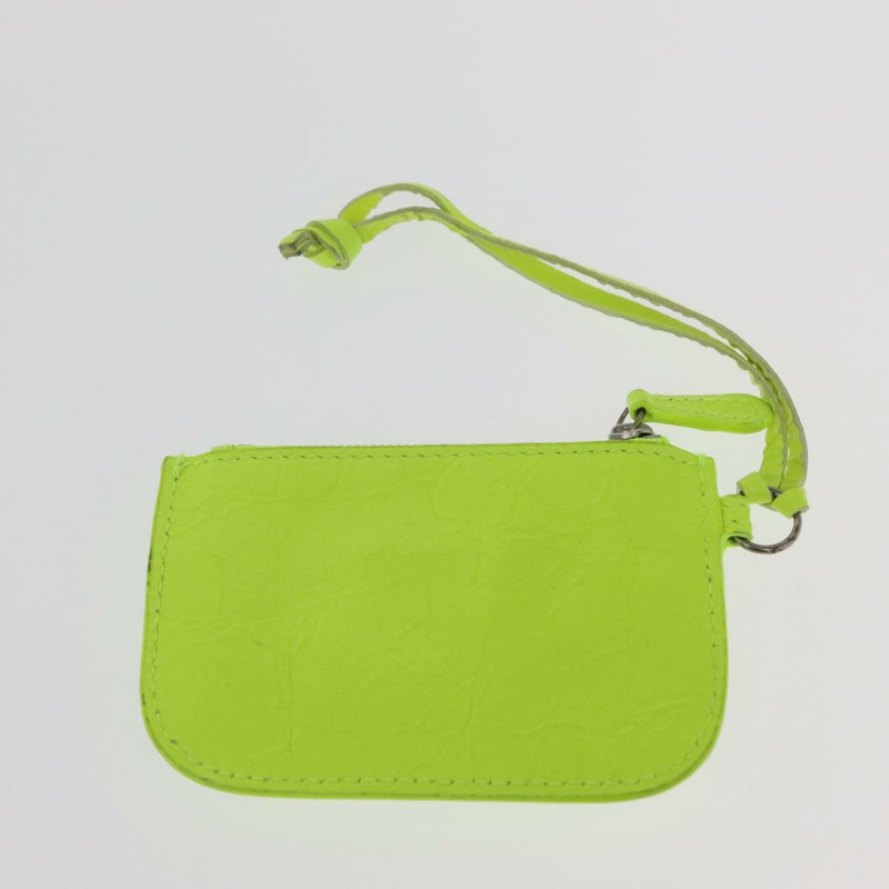 【日本直送】BALENCIAGA LucaGol XS 手提包，皮革，螢光黃，貨號 671309，正品 am10278SAM-24