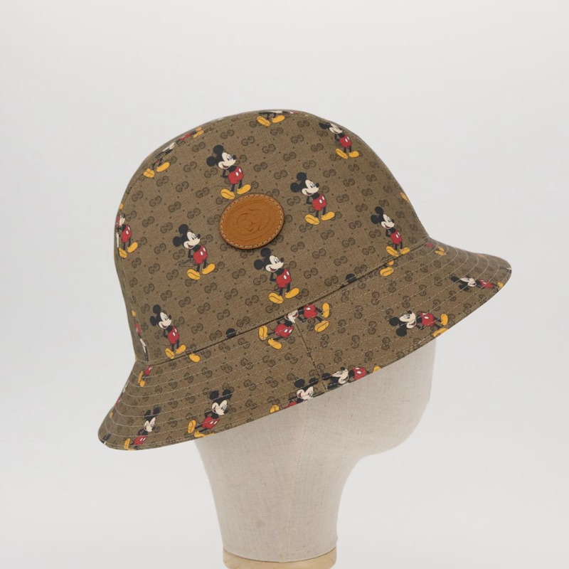 【日本直送】GUCCI Micro GG Supreme Disney 帽子 PVC材質 M碼 米色 602978 正品 am10313SAM-3