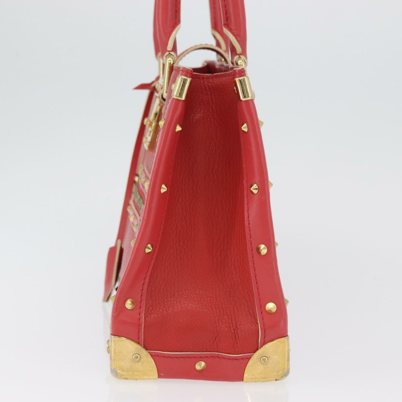 【日本直送】路易威登 Suhari Fabreau 手提包 皮革 紅色 M91849 LV 正品 LNZ503A-2