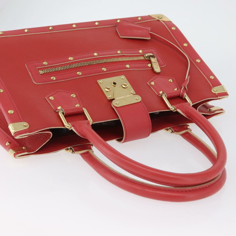 【日本直送】路易威登 Suhari Fabreau 手提包 皮革 紅色 M91849 LV 正品 LNZ503A-5