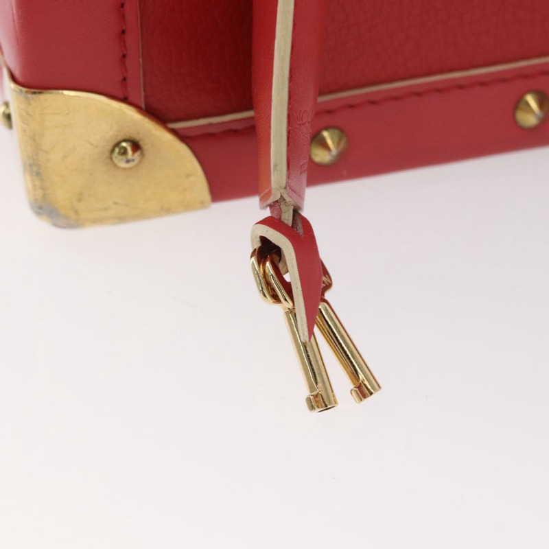 【日本直送】路易威登 Suhari Fabreau 手提包 皮革 紅色 M91849 LV 正品 LNZ503A-8