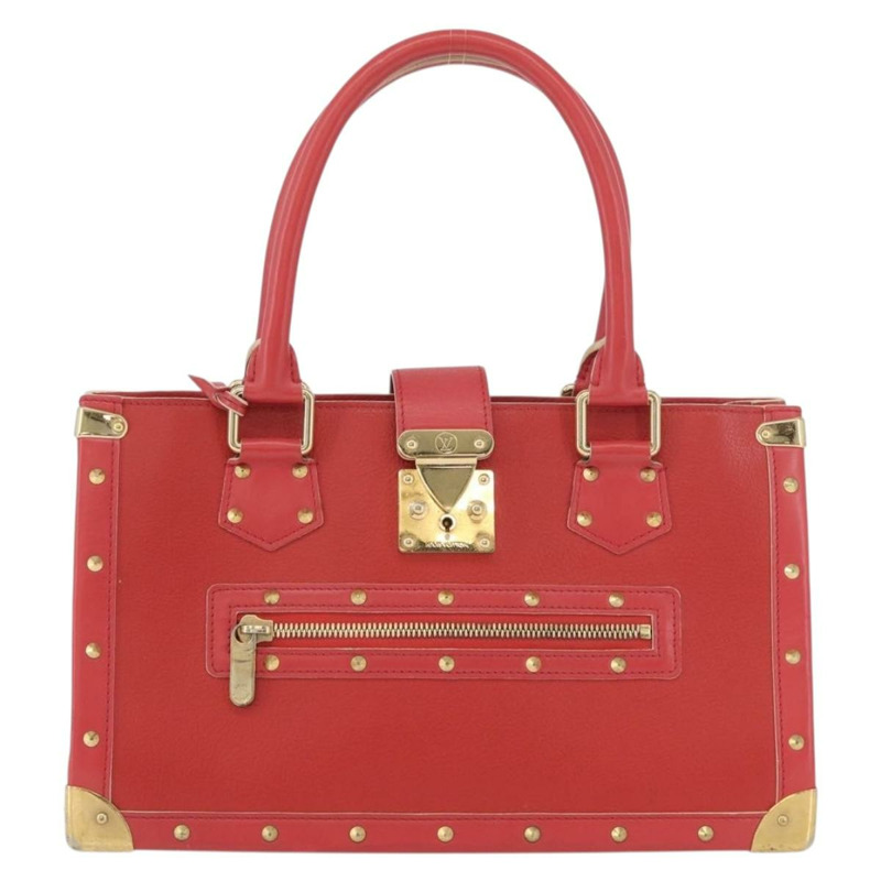 【日本直送】路易威登 Suhari Fabreau 手提包 皮革 紅色 M91849 LV 正品 LNZ503A-12