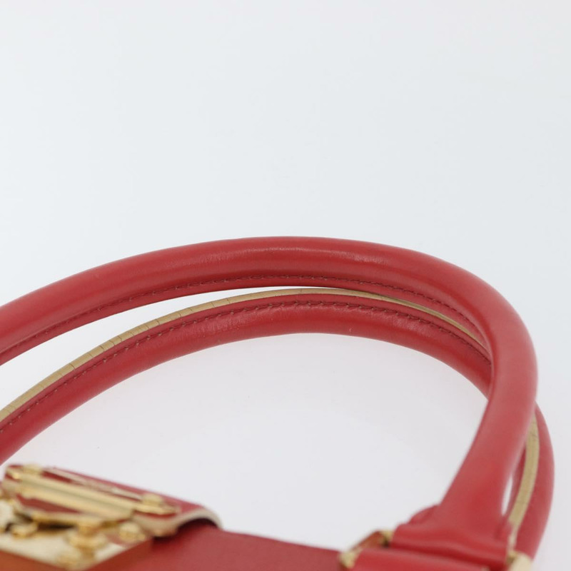 【日本直送】路易威登 Suhari Fabreau 手提包 皮革 紅色 M91849 LV 正品 LNZ503A-13