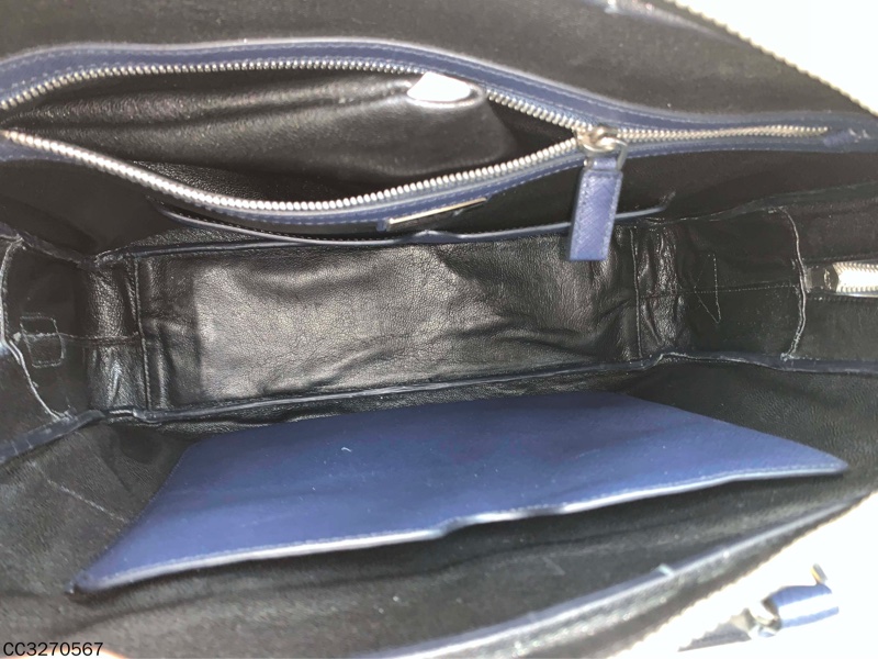 99新 PRADA 普拉達 牛皮純色 手提包  附件：塵袋-8