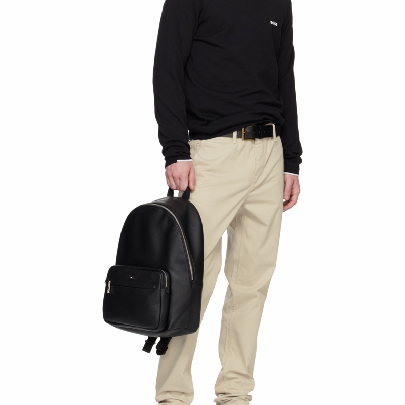 Hugo Boss 男士 拉鍊雙肩包均碼碼42cm*18cm*27cm-4