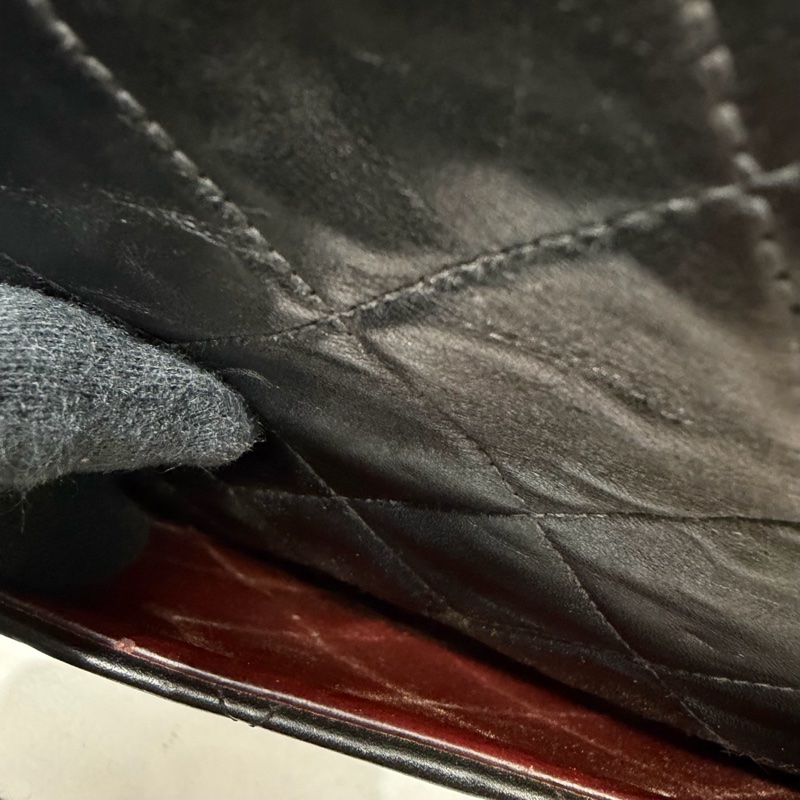 Chanel • 經典黑金羊皮貝嫂包 34-16