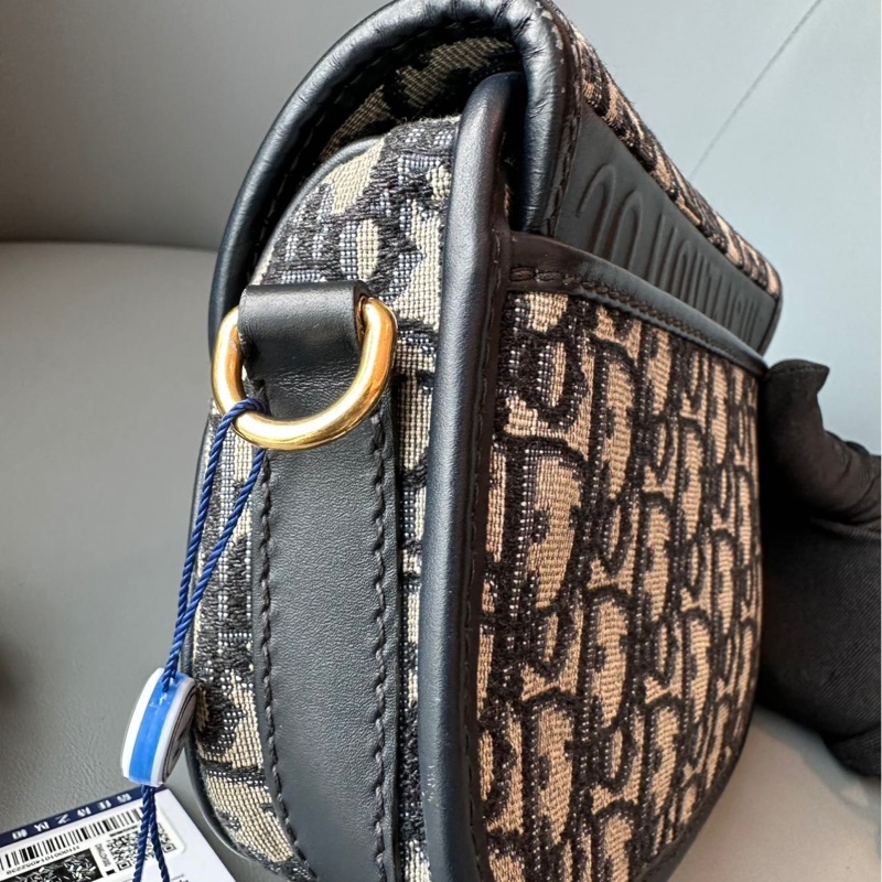 DIOR迪奧 馬鞍包 DIOR迪奧 Bobby Oblique 刺繡經典老花滿印-5
