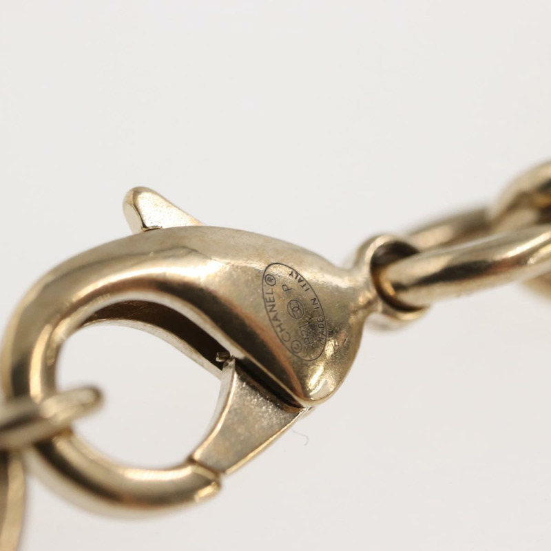 【日本直送】香奈兒 COCO 標誌手鐲，金色金屬材質，CC 標誌，正品編號 BA9218SAM-9