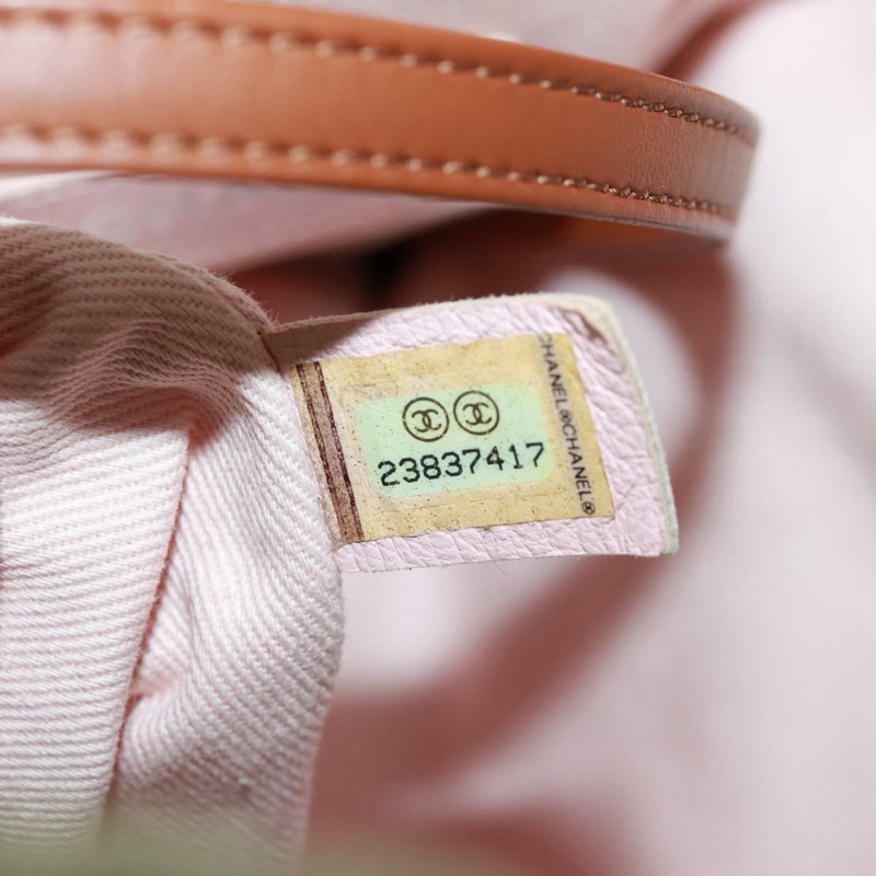 【日本直送】香奈兒 Cruise Line 雙肩包 帆布亮片 卡其色 銀色 CC 標誌 BA9220SAM-11