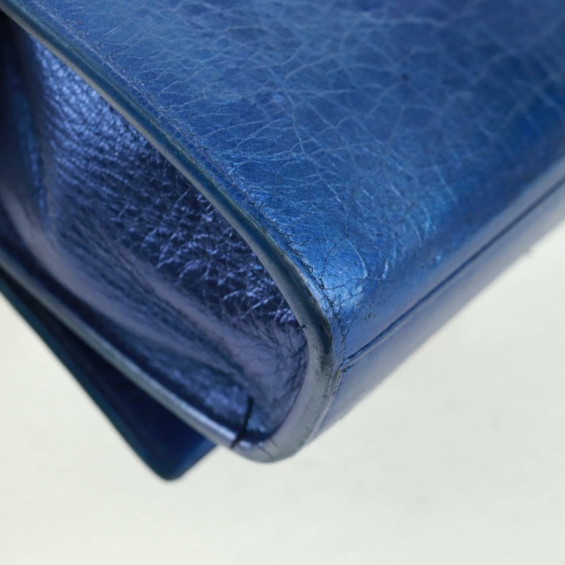 【日本直送】SAINT LAURENT 鏈條 Kate 肩背包 皮革 藍色 金色 正品 163093SAV-16