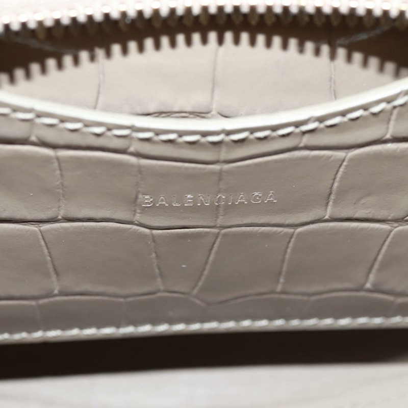 【日本直送】BALENCIAGA Neo Classic City 手提包 漆皮 2way 灰色/金色 638524 Auth am10547SAM-20