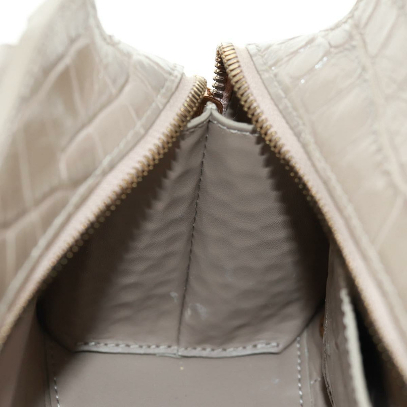 【日本直送】BALENCIAGA Neo Classic City 手提包 漆皮 2way 灰色/金色 638524 Auth am10547SAM-22