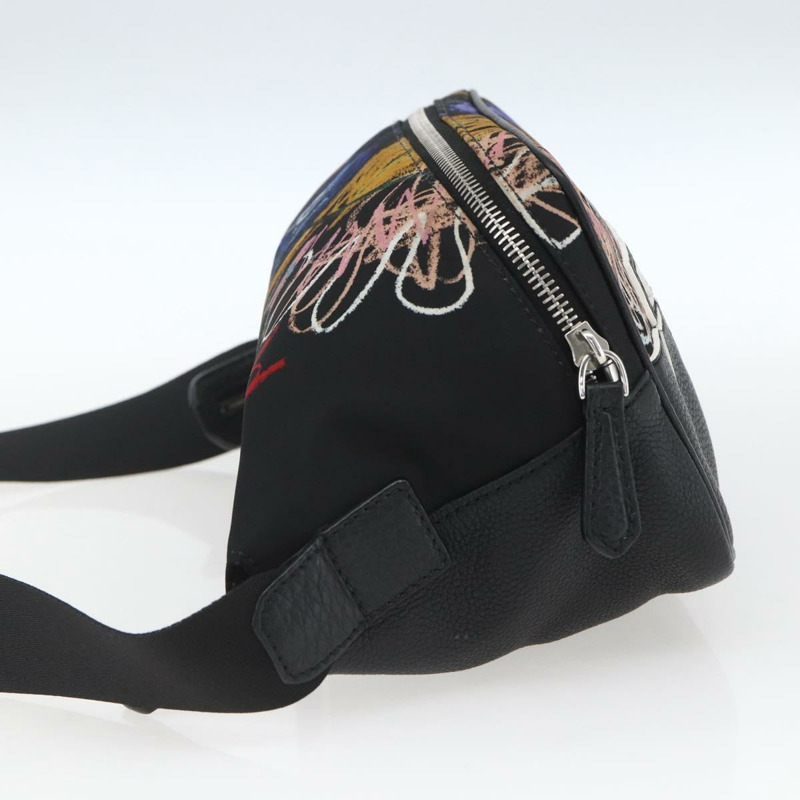 【日本直送】FENDI 腰包 尼龍皮革 多色 銀色 正品 ka1596SAM-2