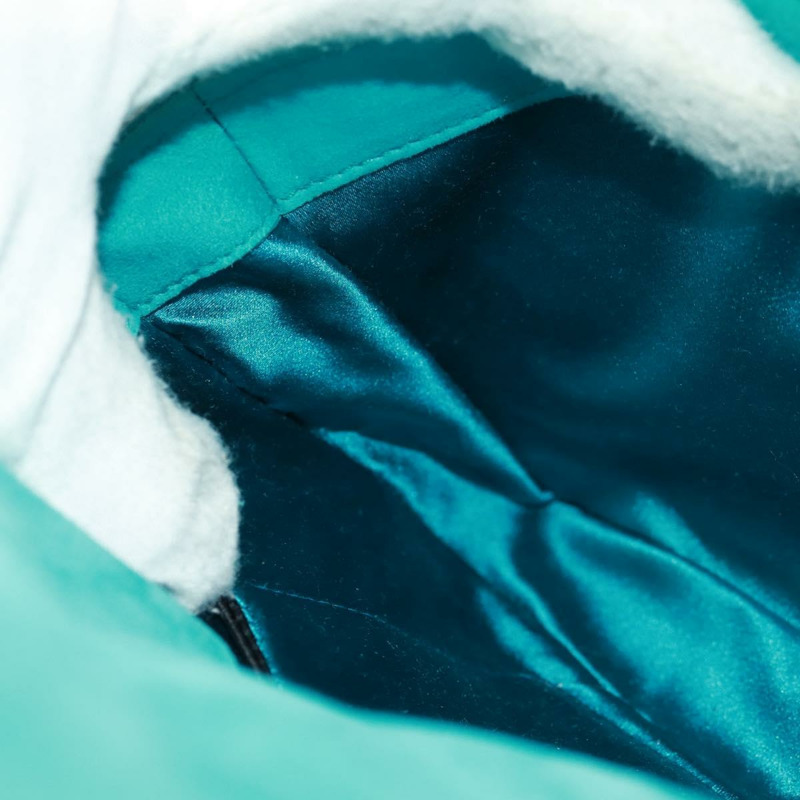 【日本直送】PRADA 手提包 麂皮 綠松石藍 金色 正品 165751SAV-23