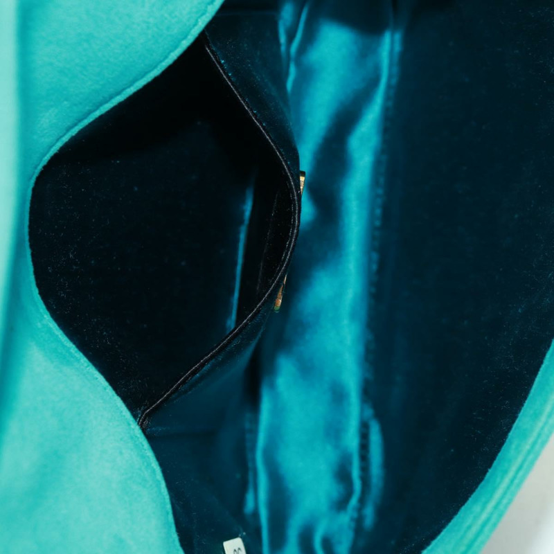 【日本直送】PRADA 手提包 麂皮 綠松石藍 金色 正品 165751SAV-24