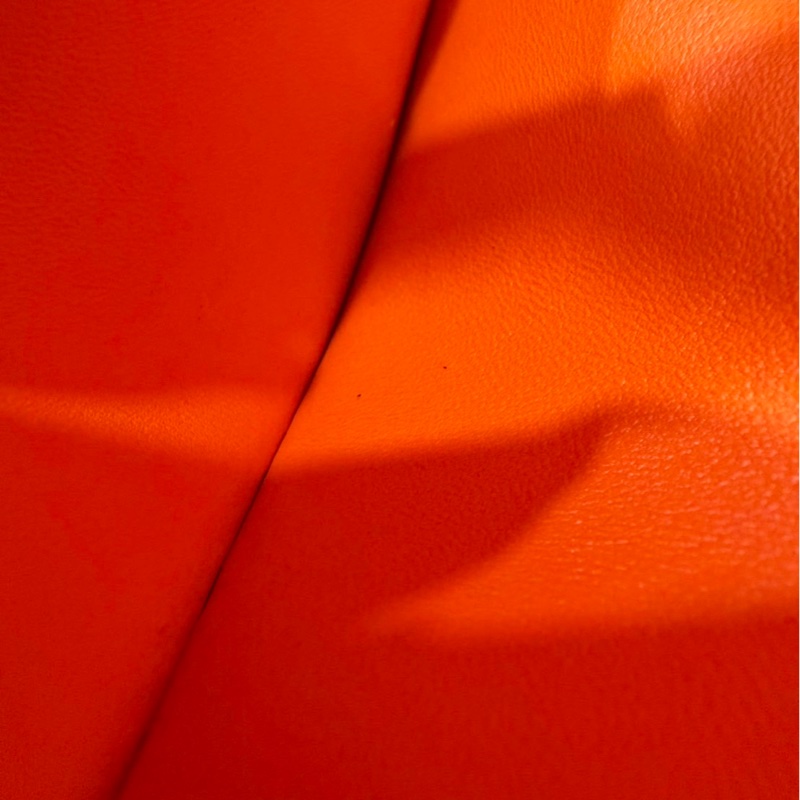 愛馬仕 Hermes Bearn 三折短夾 愛馬仕橙色 W刻銀釦-42