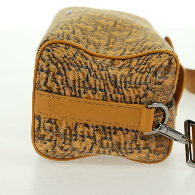 【日本直送】Christian Dior Trotter帆布馬鞍斜背包 Dior Lanco 黃色正品 165473SAM-3