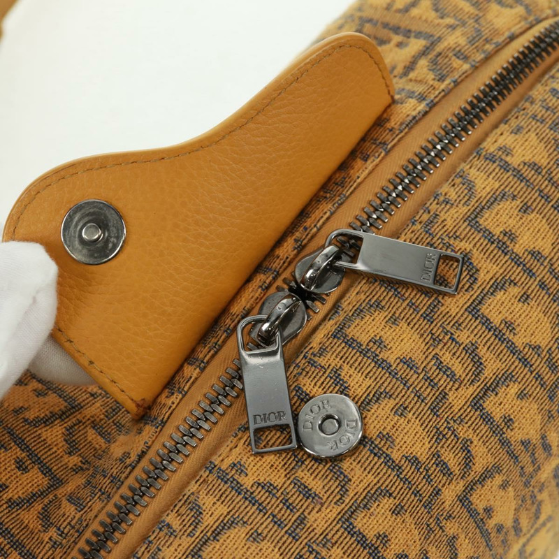 【日本直送】Christian Dior Trotter帆布馬鞍斜背包 Dior Lanco 黃色正品 165473SAM-8