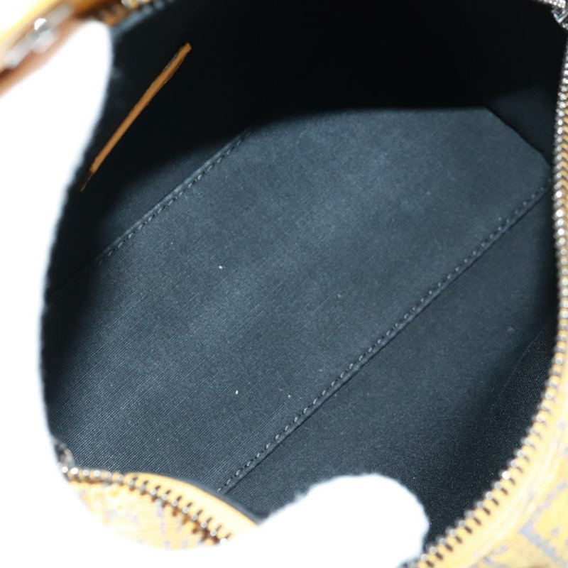 【日本直送】Christian Dior Trotter帆布馬鞍斜背包 Dior Lanco 黃色正品 165473SAM-9