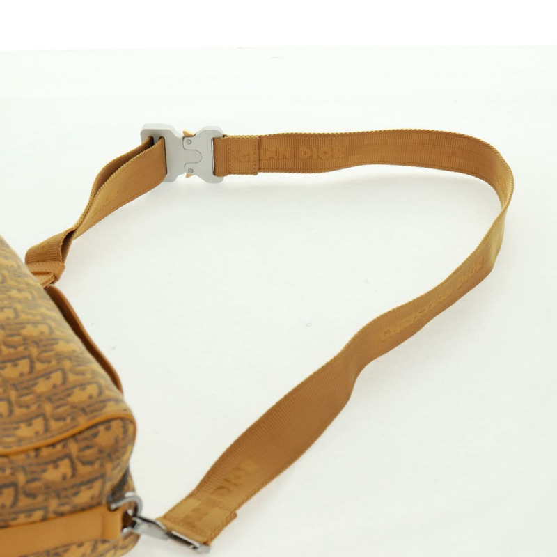 【日本直送】Christian Dior Trotter帆布馬鞍斜背包 Dior Lanco 黃色正品 165473SAM-13