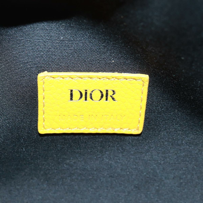 【日本直送】Christian Dior Trotter帆布馬鞍斜背包 Dior Lanco 黃色正品 165473SAM-19