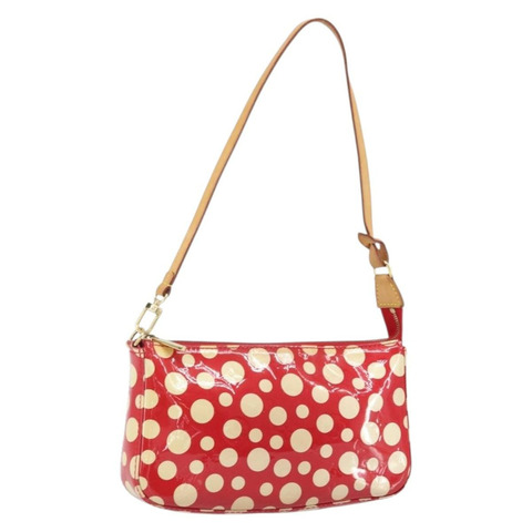 路易威登 Vernis Dot Infini 手拿包配件紅色 M91428 LV 正品 bs30900SAV