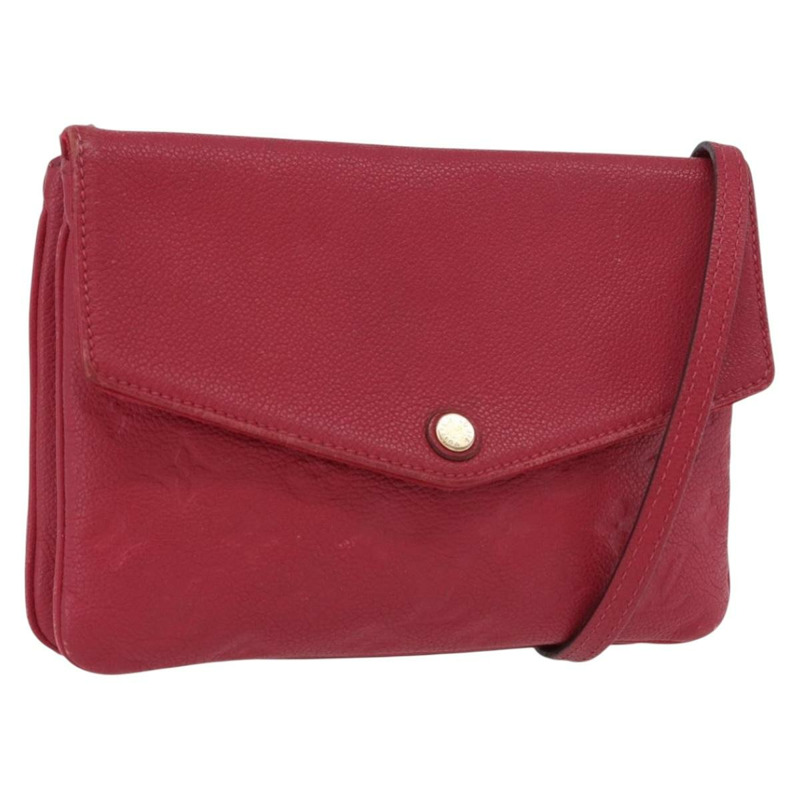 【日本直送】路易威登 Monogram Empreinte Twice 肩背包 Cerise M50259 正品 ep13040-0