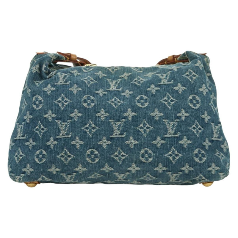 【日本直送】路易威登 Monogram 牛仔布 Buggy PM 肩背包 藍色 M95049 LV 正品 ki6552M-1