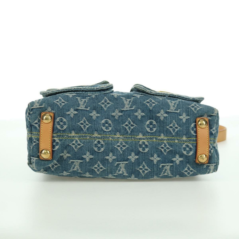 【日本直送】路易威登 Monogram 牛仔布 Buggy PM 肩背包 藍色 M95049 LV 正品 ki6552M-4
