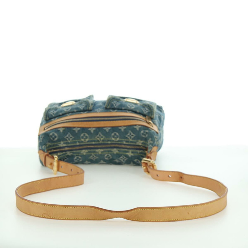 【日本直送】路易威登 Monogram 牛仔布 Buggy PM 肩背包 藍色 M95049 LV 正品 ki6552M-5